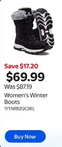 Walmart Women's Winter Boots offer