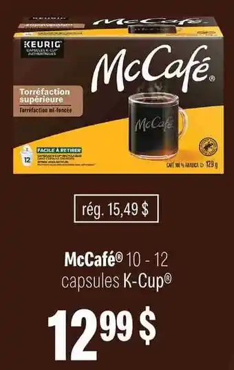 McCafé 10 - 12 capsules K-Cup