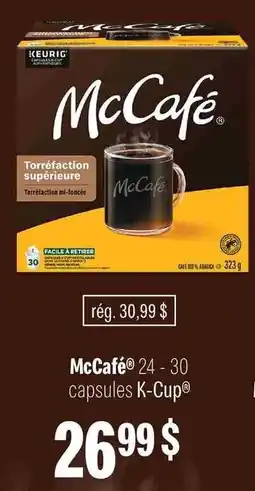 Metro McCafé 24 - 30 capsules K-Cup offer
