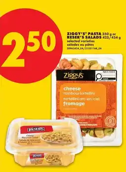 No Frills Ziggy's pasta cheese rainbow tortellini offer