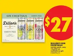 No Frills DILLON'S GIN COCKTAILS offer