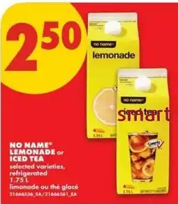 No Frills No Name lemonade or iced tea offer