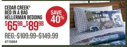 Cabela's CEDAR CREEK BED IN A BAG HELLERMAN BEDDING offer