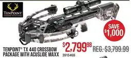 Cabela's TENPOINT TX 440 CROSSBOW PACKAGE WITH ACUSLIDE MAXX offer