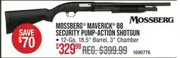 Cabela's MOSSBERG MAVERICK 88 SECURITY PUMP-ACTION SHOTGUN offer