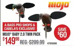 Cabela's MOJO BABY 2.0 TWIN PACK offer