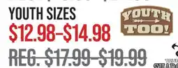 Cabela's YOUTH SIZES SELECT CAMO TEES offer