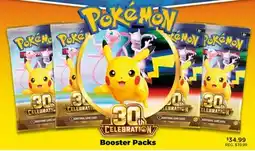 Showcase Pokemon 30th Celebration Booster Pack offer