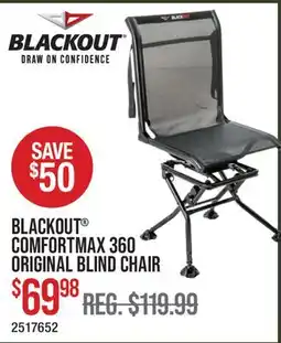 Cabela's BLACKOUT COMFORTMAX 360 ORIGINAL BLIND CHAIR offer