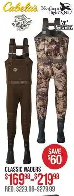 Cabela's CLASSIC WADERS offer