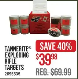 Cabela's TANNERITE EXPLODING RIFLE TARGETS offer