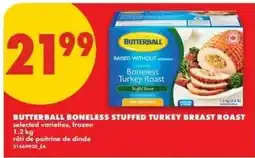 No Frills Butterball boneless stuffed turkey breast roast offer