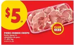 No Frills Pork combo chops offer