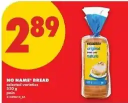 No Frills No Name bread offer