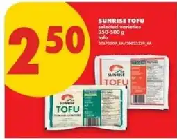 No Frills Sunrise tofu offer