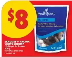 No Frills Seaquest pacific white shrimp offer