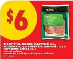 No Frills Ziggy's sliced deli meat trio offer