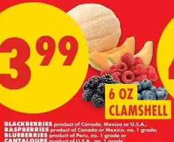 No Frills blackberries raspberries blueberries cantaloupe offer