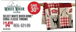 Cabela's SELECT WHITE RIVER HOME CORAL FLEECE THROWS offer