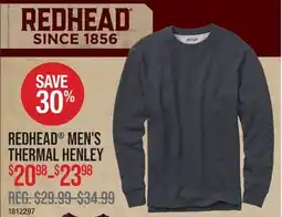 Cabela's REDHEAD MEN'S THERMAL HENLEY offer