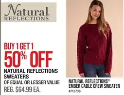 Cabela's NATURAL REFLECTIONS SWEATERS offer