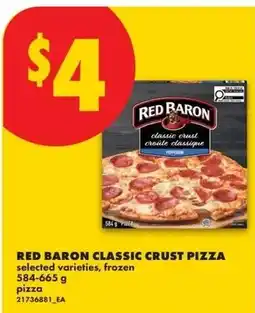 No Frills Red Baron classic crust pizza offer