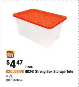 Home Depot EXCLUSIVE HDX Strong Box Storage Tote • offer