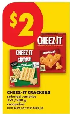 No Frills Cheez-it crackers offer