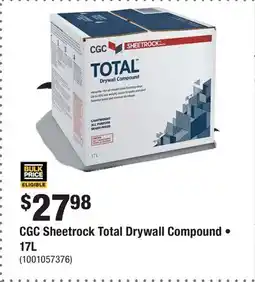 Home Depot CGC Sheetrock Total Drywall Compound • offer