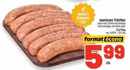 Metro miele & bacon saucisses fraiches offer