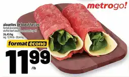 Metro metrogo! stuffed beef alouettes offer