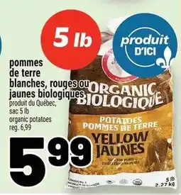 Metro organic potatoes offer