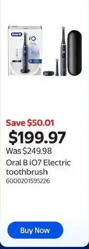 Walmart Oral B iO7 Electric toothbrush offer