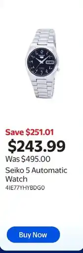 Walmart Seiko 5 Automatic Watch offer