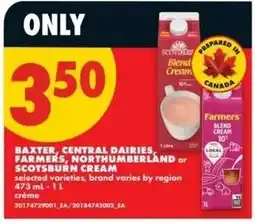 No Frills baxter central dairies farmers northumberland or scopetburn cream offer