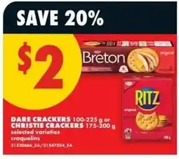 No Frills Dare crackers offer