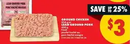 No Frills Ground chicken or lean ground pork offer