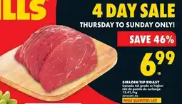 No Frills Sirloin tip roast offer
