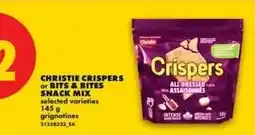 No Frills christie crispsers or bits & bites snack mix offer