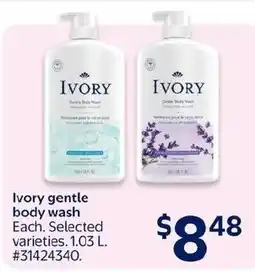 Walmart Ivory gentle body wash offer