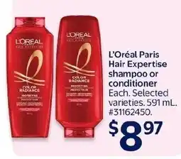 Walmart L'Oréal Paris Hair Expertise shampoo or conditioner offer