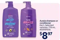 Walmart Aussie shampoo or conditioner offer