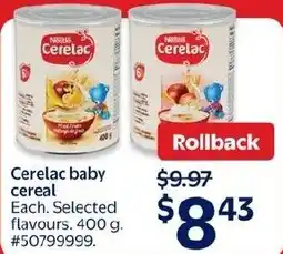Walmart Nestle Cerelac baby cereal offer