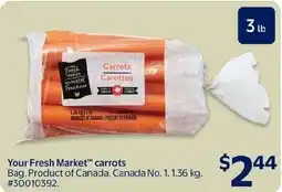 Walmart Your Fresh Market carrots offer