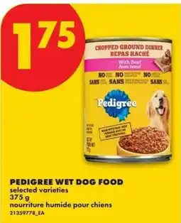 No Frills Pedigree wet dog food offer