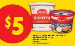 No Frills Saputo tub cheese offer