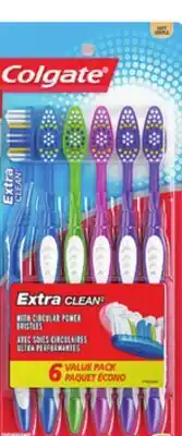 Walmart Colgate toothbrushes 6-pack offer