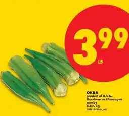 No Frills Okra offer
