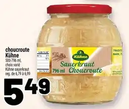 Metro Kühne sauerkraut offer