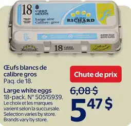 Walmart Large white eggs offer